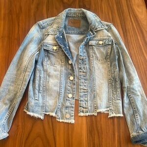 Blank NYC Light Blue Distressed Jean Jacket